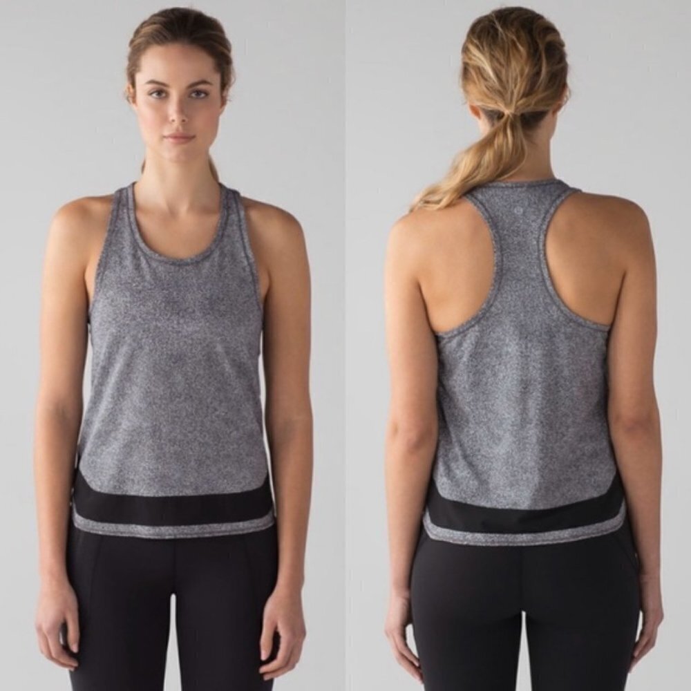 Lululemon Smooth Stride Tank Sea Spray Alpine White L147